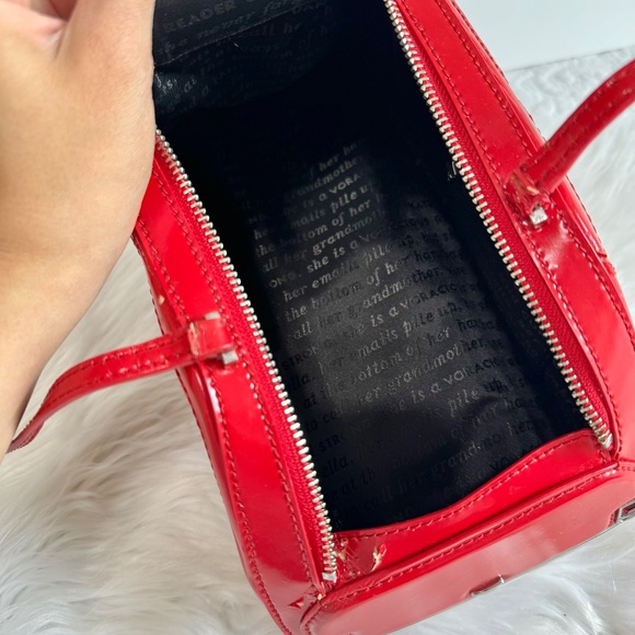 Kate Spade Rose Colored Glasses Red Car Novelty Bag / Leather Red Car Purse - Picture 12 of 16